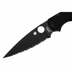 Spyderco Couteau Native Chief Tout Noir A Dents - Image 3
