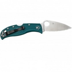 Spyderco Couteau Leafjumper K390 Bleu A Dents - Image 2