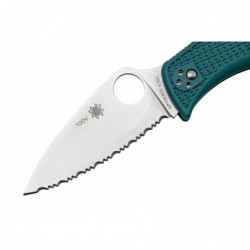 Spyderco Couteau Leafjumper K390 Bleu A Dents - Image 3