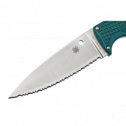 Spyderco Poignard Enuff 2 K390 Bleu A Dents - Image 3