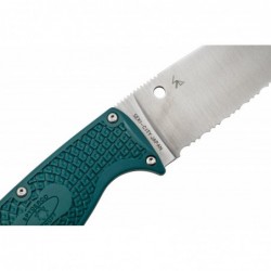 Spyderco Poignard Enuff 2 K390 Bleu A Dents - Image 5