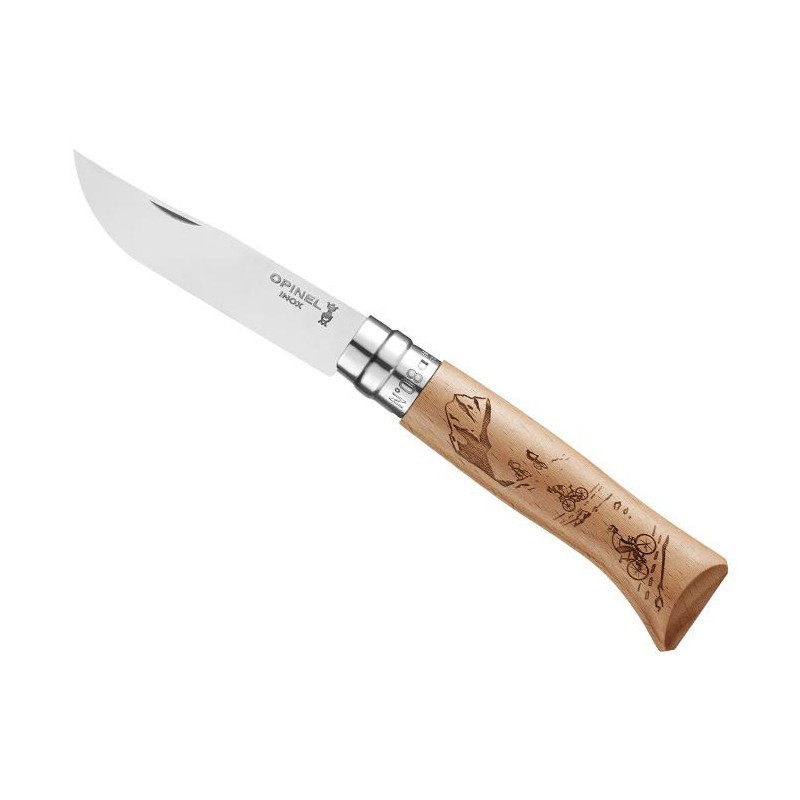 Opinel Couteau Opinel Animalia America chêne 8 VRI Elan