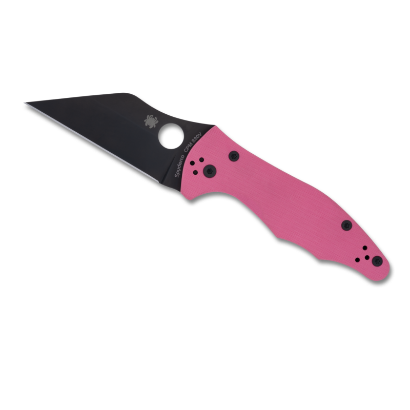 Spyderco COUTEAU SPYDERCO YOJIMBO 2 G10 ROSE LAME NOIRE SPRINT