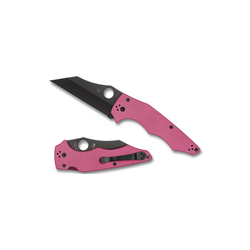 Spyderco Couteau SPYDERCO YOJUMBO G10 rose lame noire SPRINT