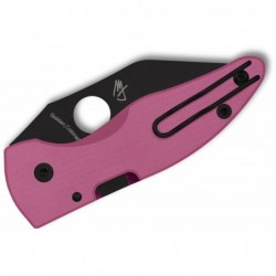 Spyderco Couteau SPYDERO MICROJIMBO G10 rose lame noire SPRINT - Image 2