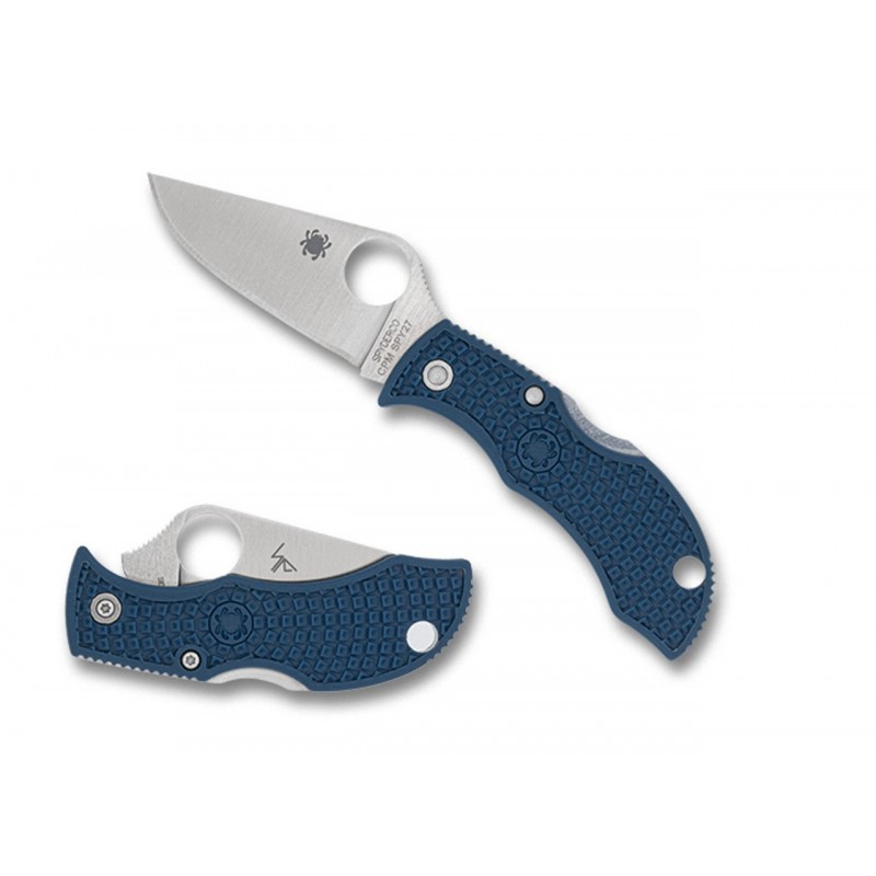 Spyderco Couteau SPYDERCO MANBUG nylon/fibre de verre bleu