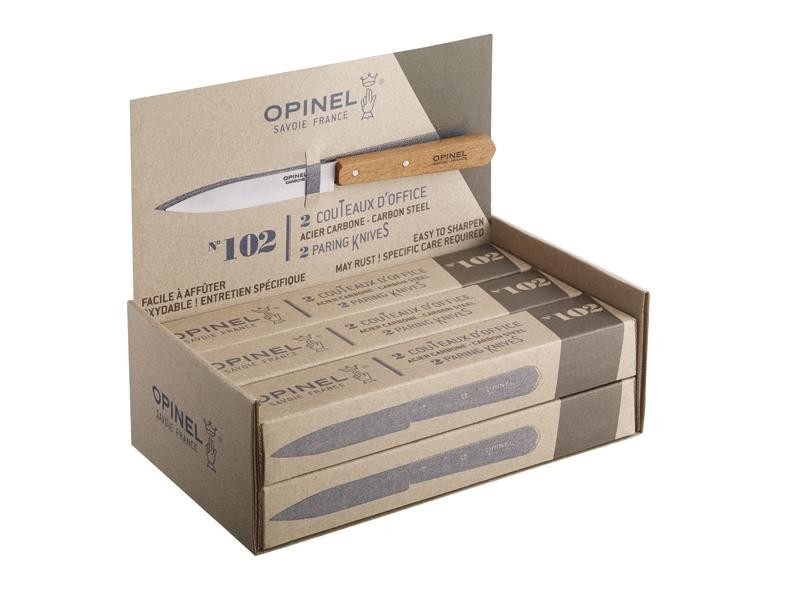 Opinel Boîte présentoir de 12 couteaux office « N° 102 »