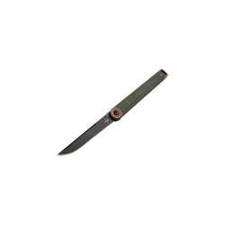 Kaizen green canvas micarta