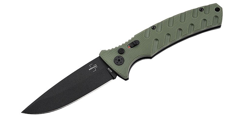 Böker Plus Large strike grivory green