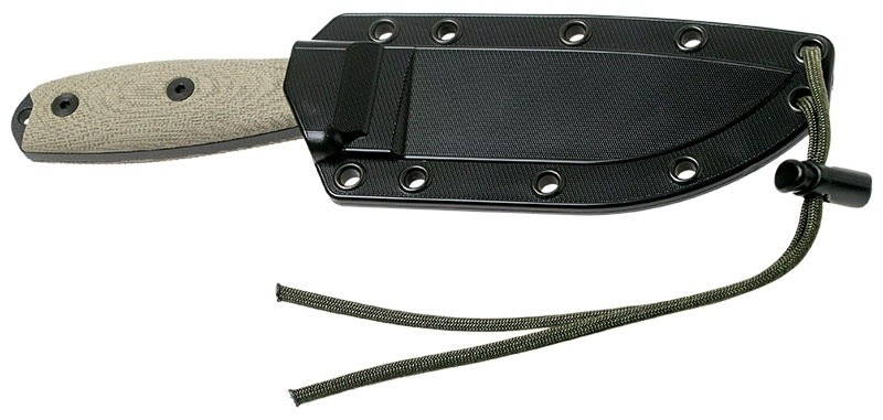 Esee -4 - lame noire - vert clair