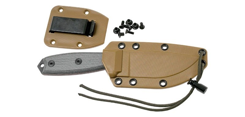 Esee -3 - noir - lame mixte - pommeau modifié