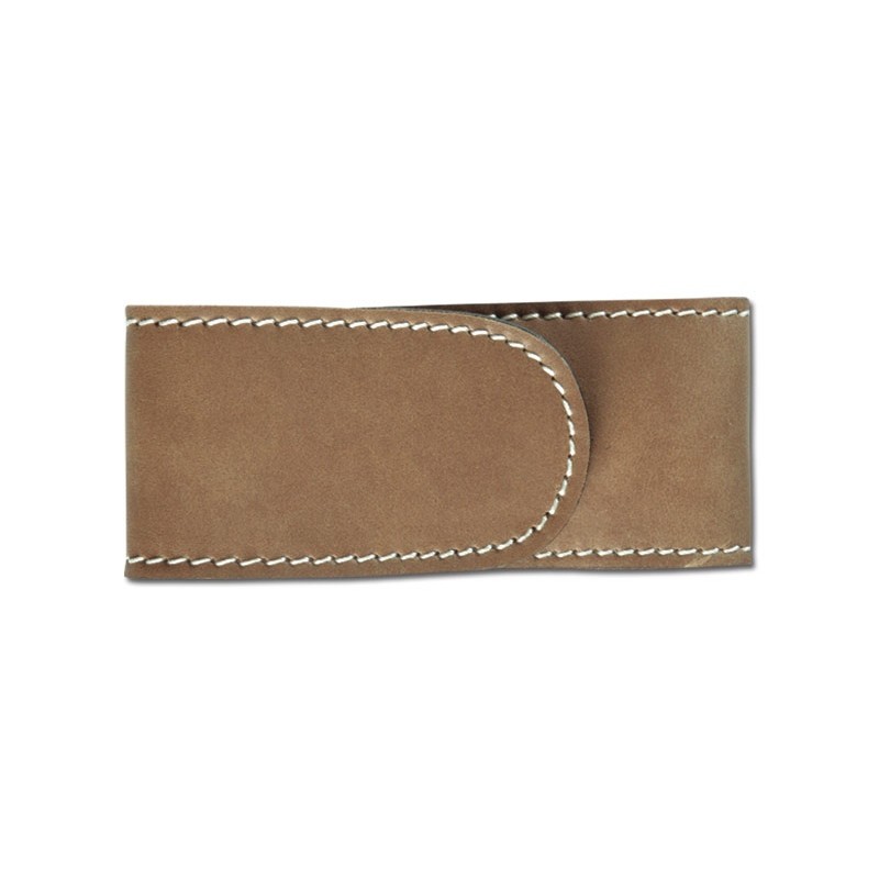 Pielcu Etui Cuir doublé marron 18