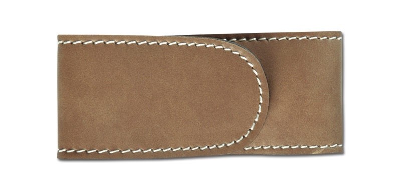Pielcu Etui Cuir doublé marron 18