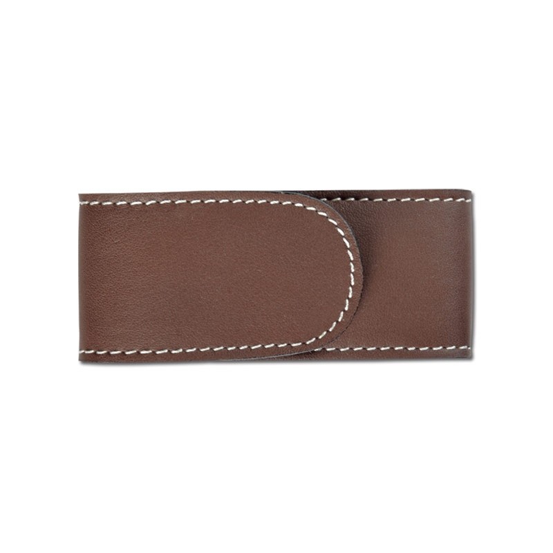 Pielcu Etui Cuir doublé marron 25