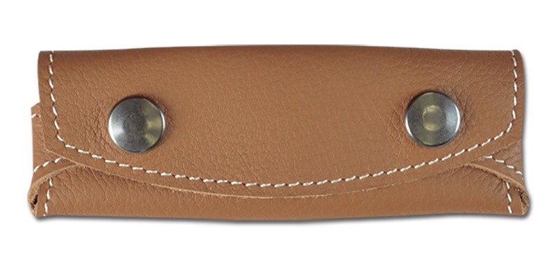 Pielcu Etui fleur de Cuir marron