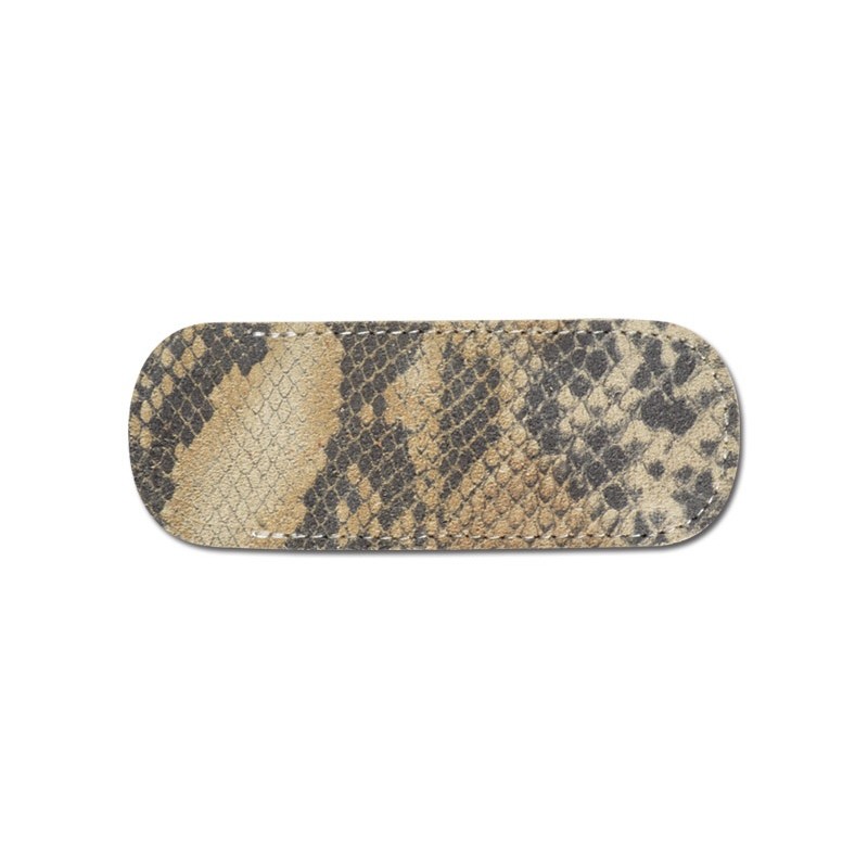 Pielcu Etui fleur de Cuir serpent marron