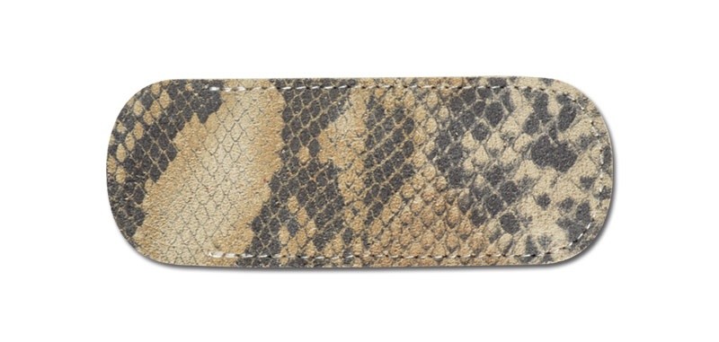 Pielcu Etui fleur de Cuir serpent marron
