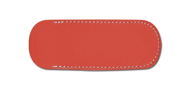 Pielcu Etui fleur de Cuir rouge
