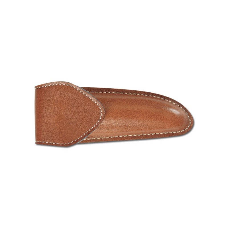 Pielcu Etui Cuir moulé doublé marron 24