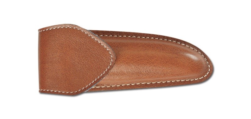Pielcu Etui Cuir moulé doublé marron 24