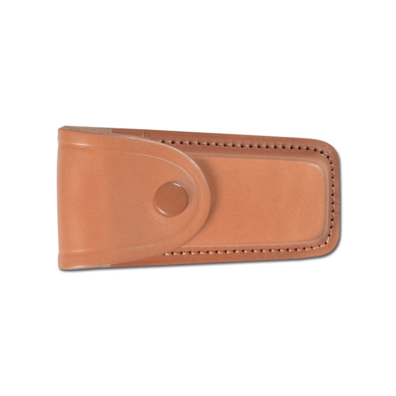 Pielcu Etui Cuir moulé doublé marron clair