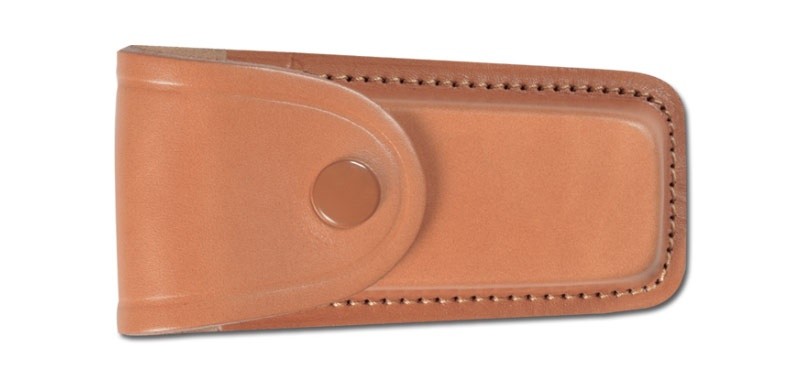 Pielcu Etui Cuir moulé doublé marron clair
