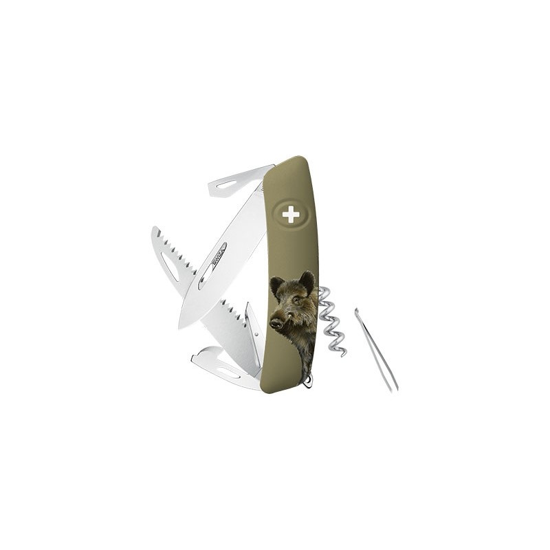 Swiza D05, olive, impression Sanglier
