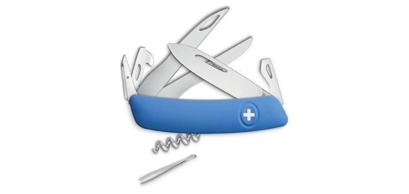 Swiza D07 Scissors, bleu