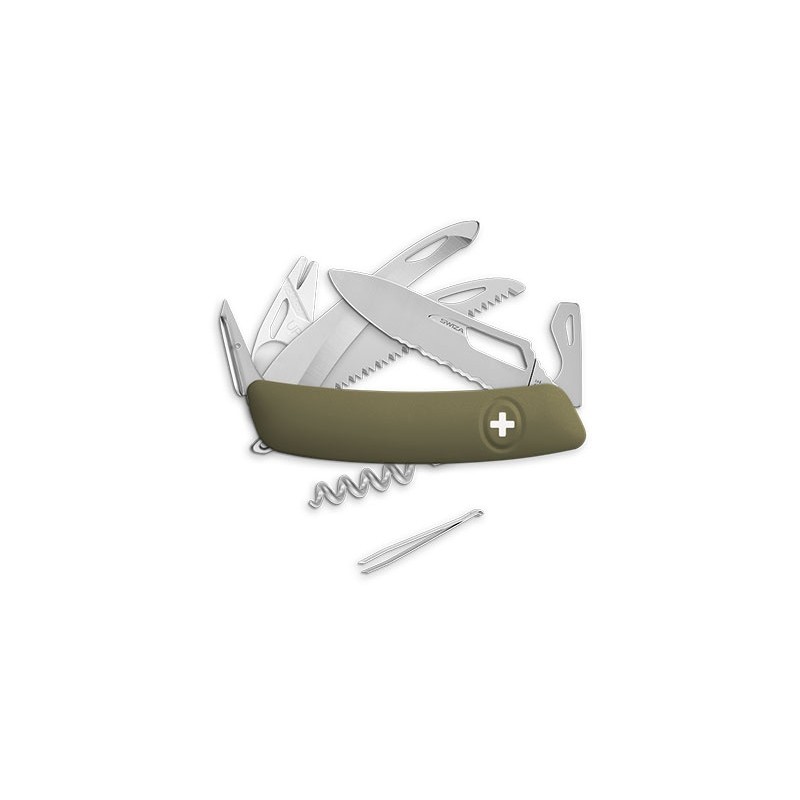 Swiza SH09 Hunter et scie - Tire-Tique Allmatt - olive