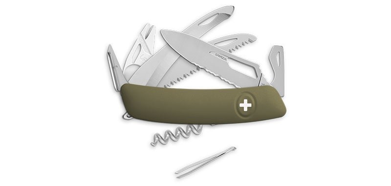 Swiza SH09 Hunter et scie - Tire-Tique Allmatt - olive