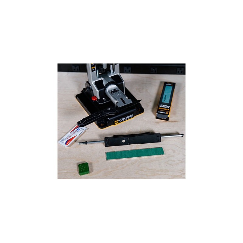 Worksharp Plaque cuir, lubrifiant et composé