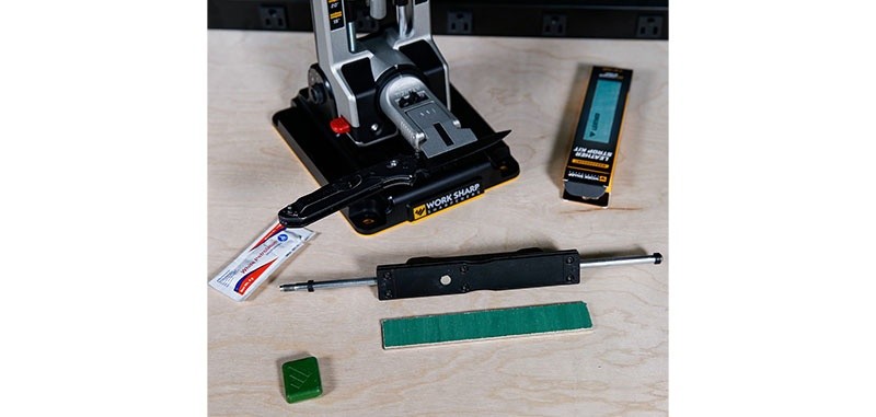 Worksharp Plaque cuir, lubrifiant et composé