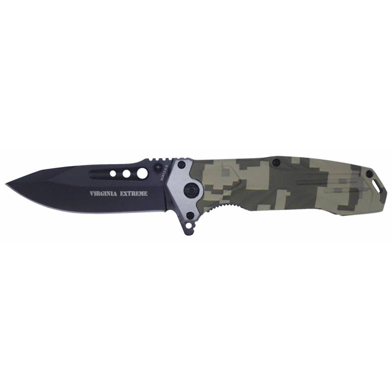Virginia Extreme Couteau MARTE lame noire 9 cm