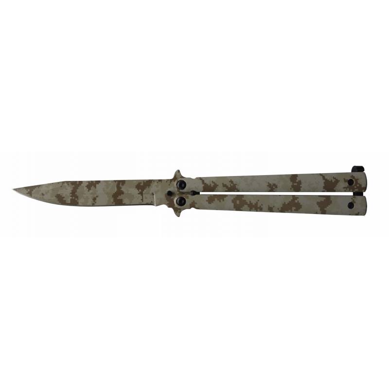 Virginia Extreme Couteau papillon lame camo 9cm