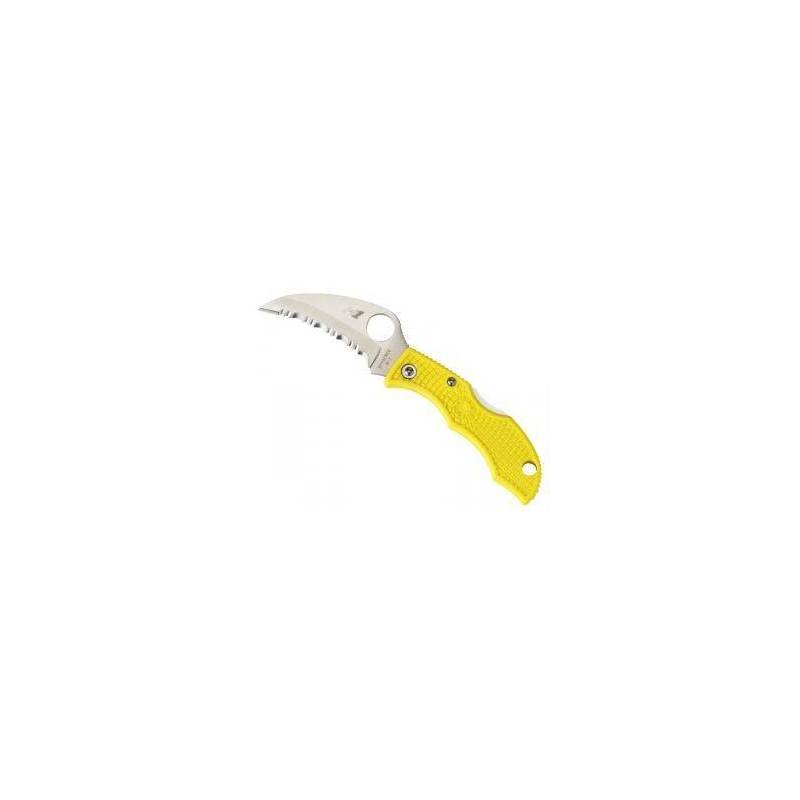 Spyderco COUTEAU LADYBUG 3 SALT JAUNE LYLS3HB